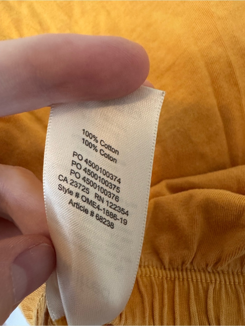 Wilfred Aritzia Mustard Cropped Tee - Picture 5 of 5